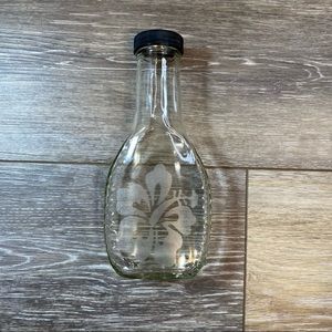 Hibiscus Flower Laser Engraved Bottle For Display